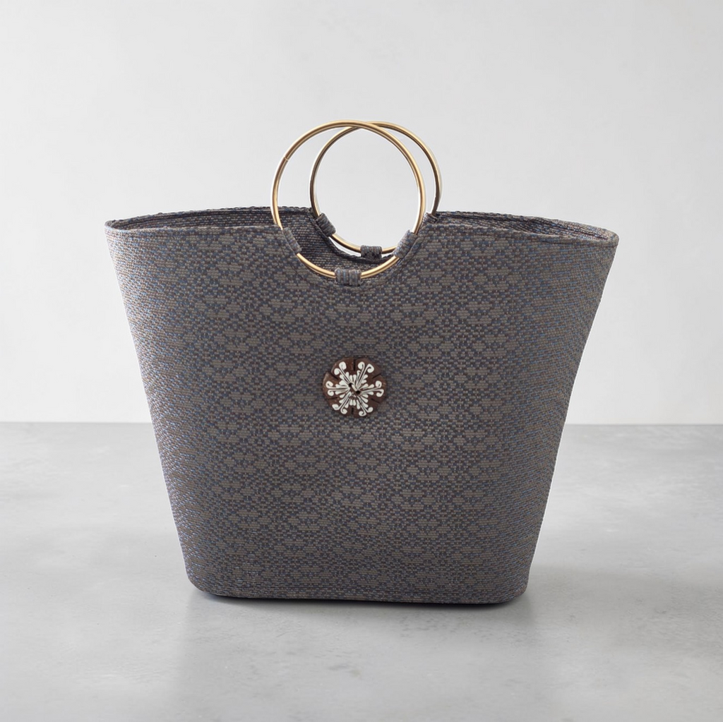 Panier avec poignée doré