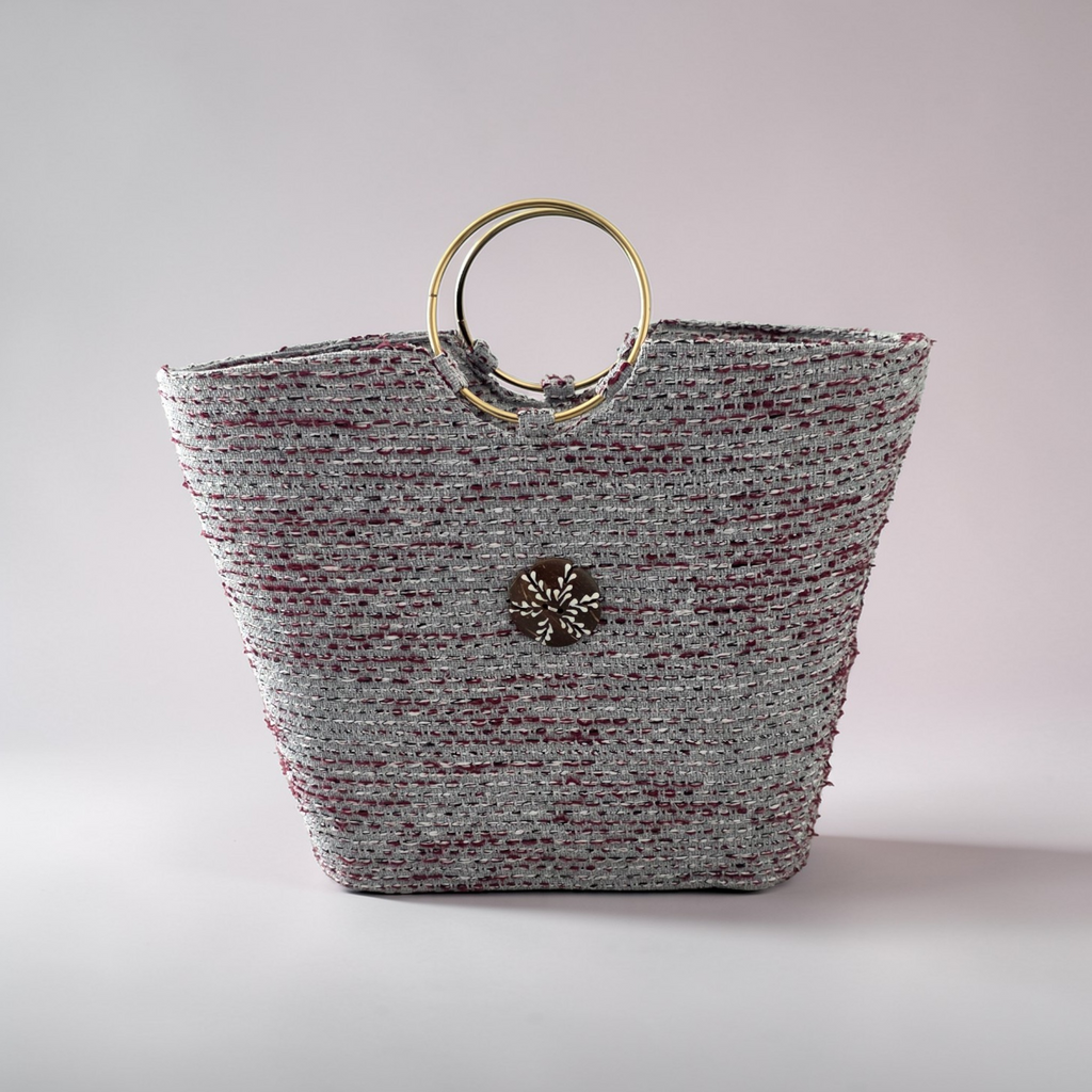 Panier avec poignée doré