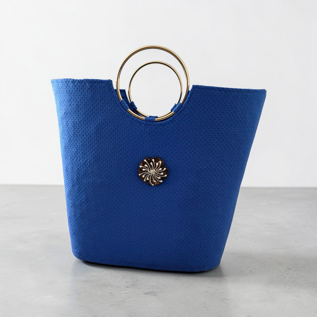 Panier avec poignée doré